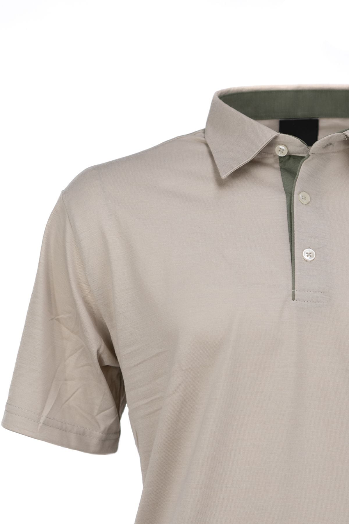 Erkek Gömlek Yaka Cepli Kısa Kollu Normal Kesim Tam Kalıp Premium Pamuklu Kumaş T-shirt